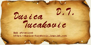 Dušica Tucaković vizit kartica